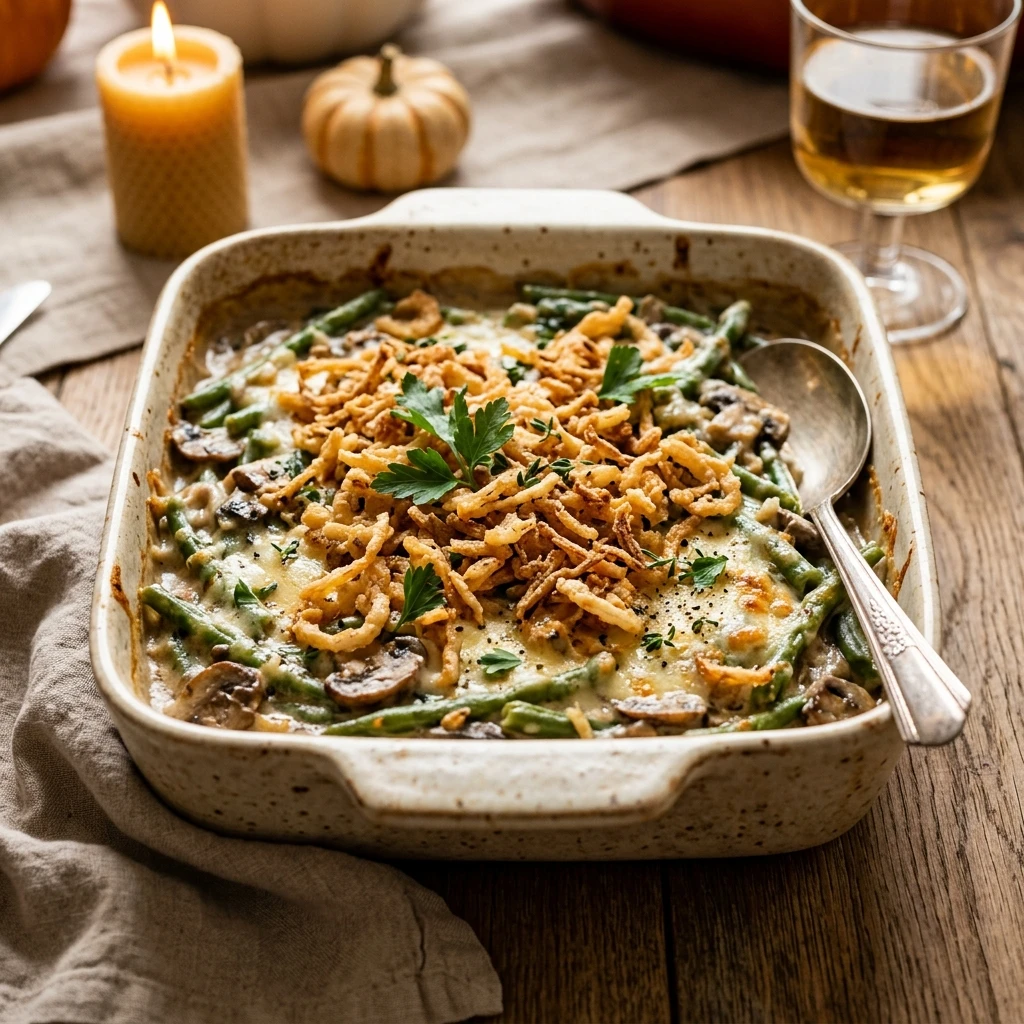 Make Ahead Green Bean Casserole Thanksgiving No Fail