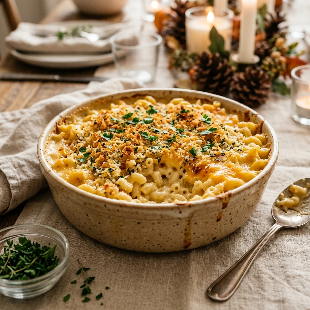 Make Ahead Mac And Cheese Thanksgiving Casserole No Fail