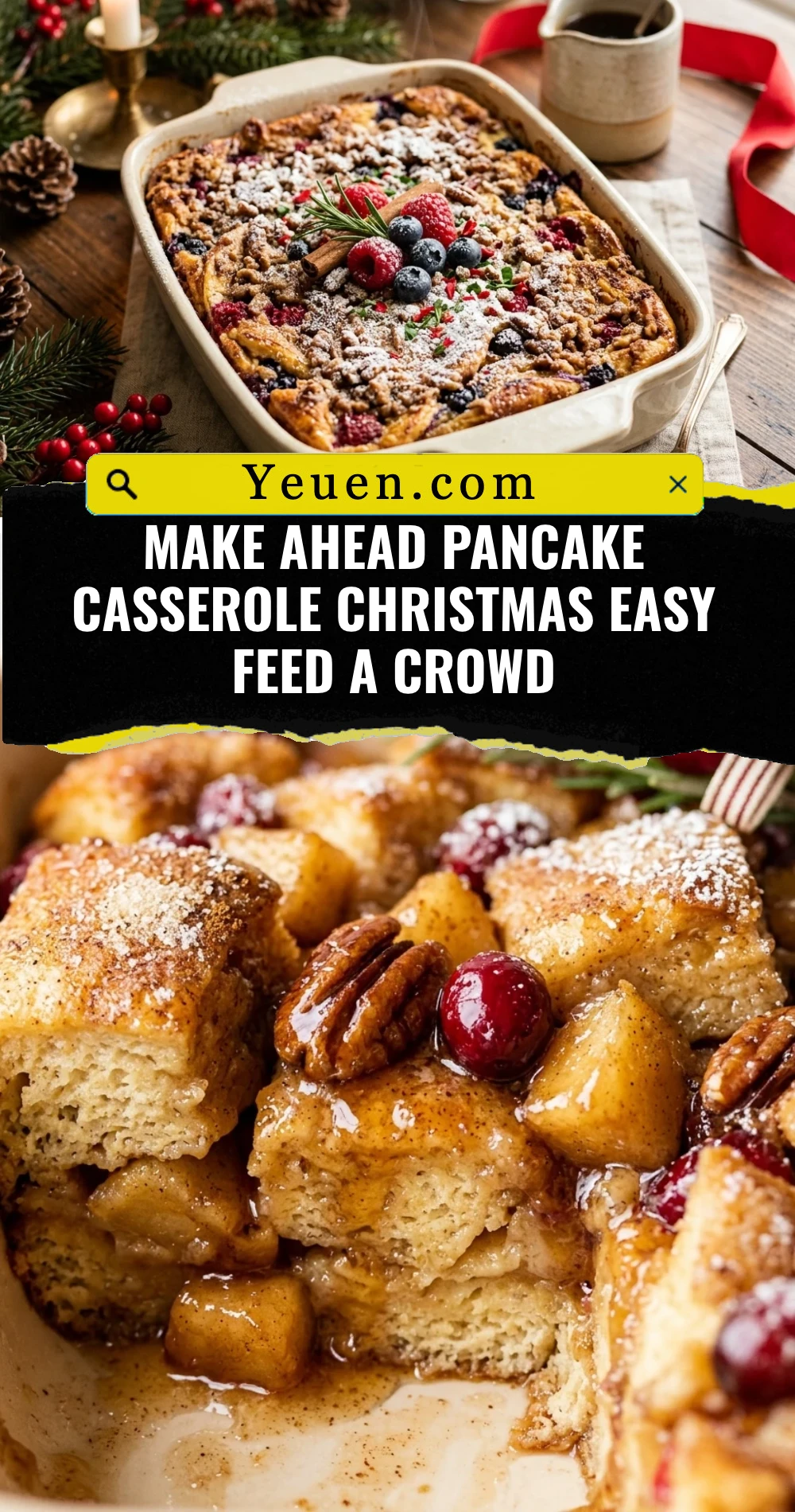 Make Ahead Pancake Casserole Christmas Easy Feed A Crowd