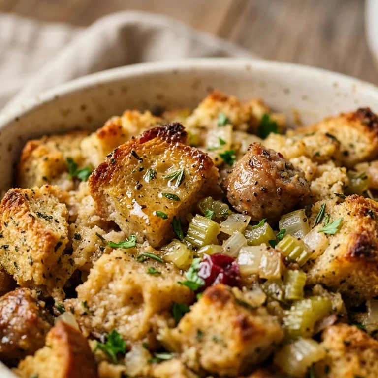 Make Ahead Stuffing Casserole Thanksgiving No Fail Overnight
