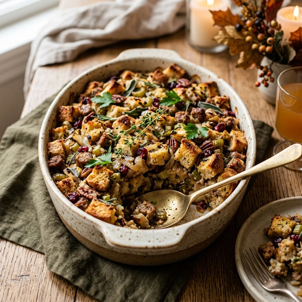 Make Ahead Stuffing Casserole Thanksgiving No Fail Overnight