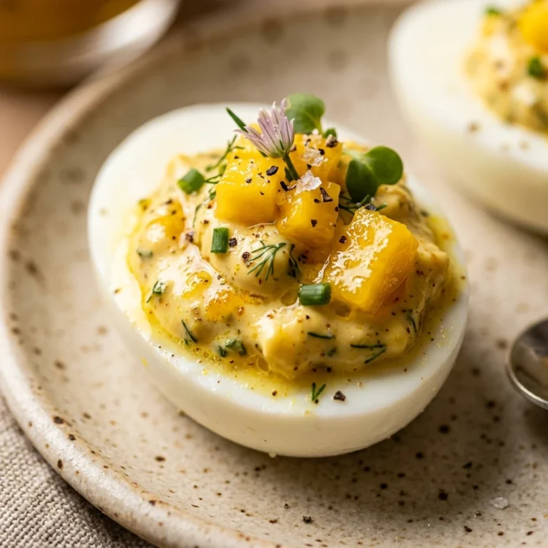 Mango Chutney Deviled Eggs Sweet