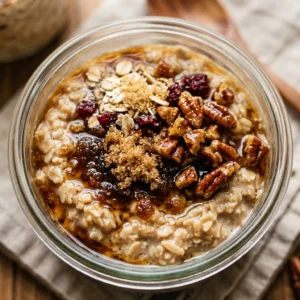 Maple Brown Sugar Overnight Oats Make Ahead