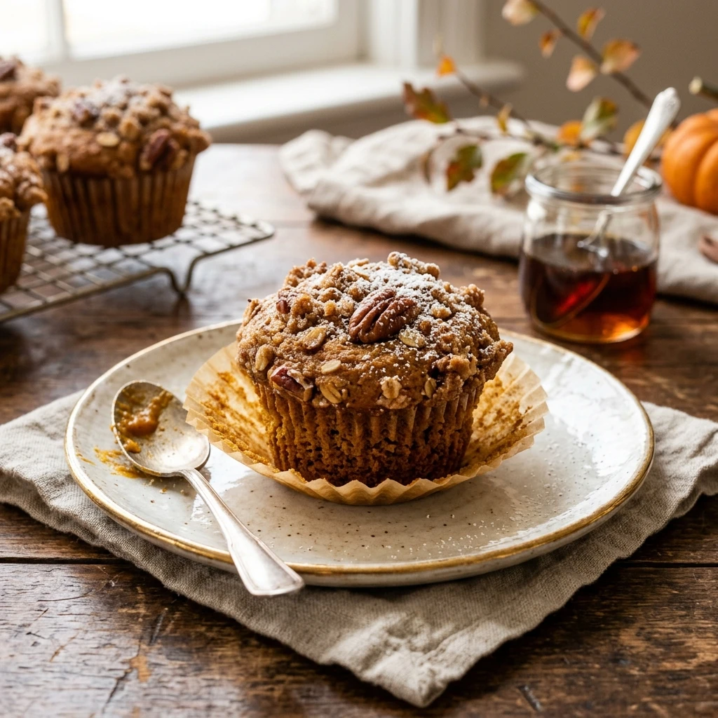 Maple Brown Sugar Pumpkin Muffins