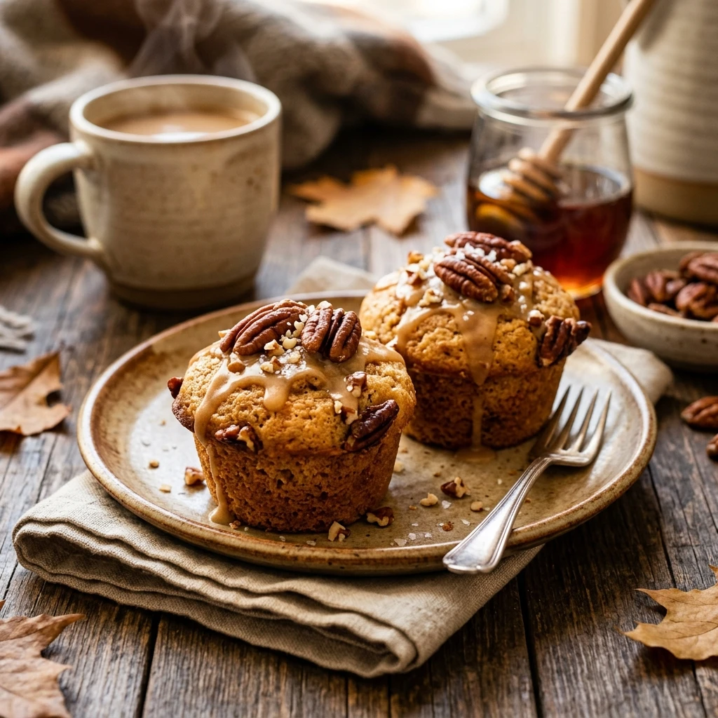 Maple Pecan Muffins Fall Cozy Breakfast