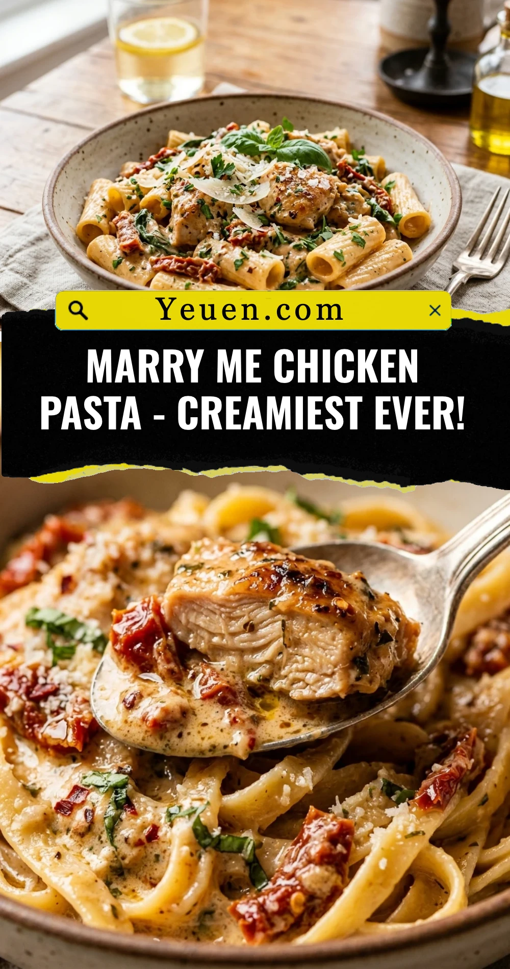 Marry Me Chicken Pasta - Creamiest Ever!