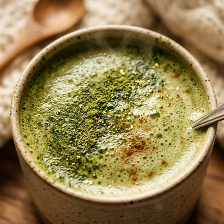 Matcha Drink Winter Cozy Latte
