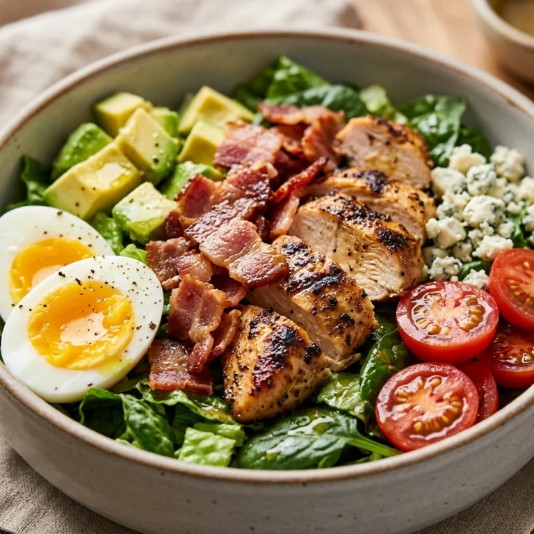 Meal Prep High Protein Cobb Salad 35g