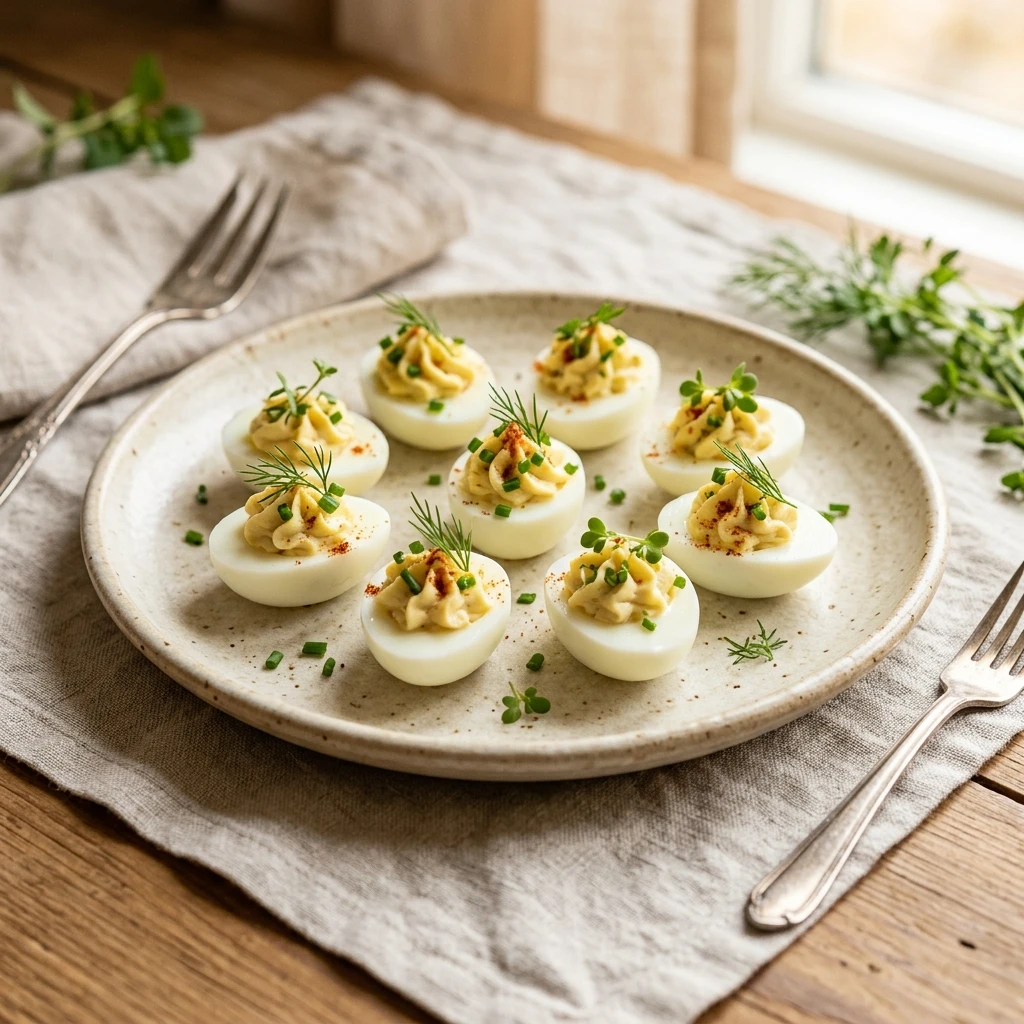 Mini One Bite Deviled Eggs