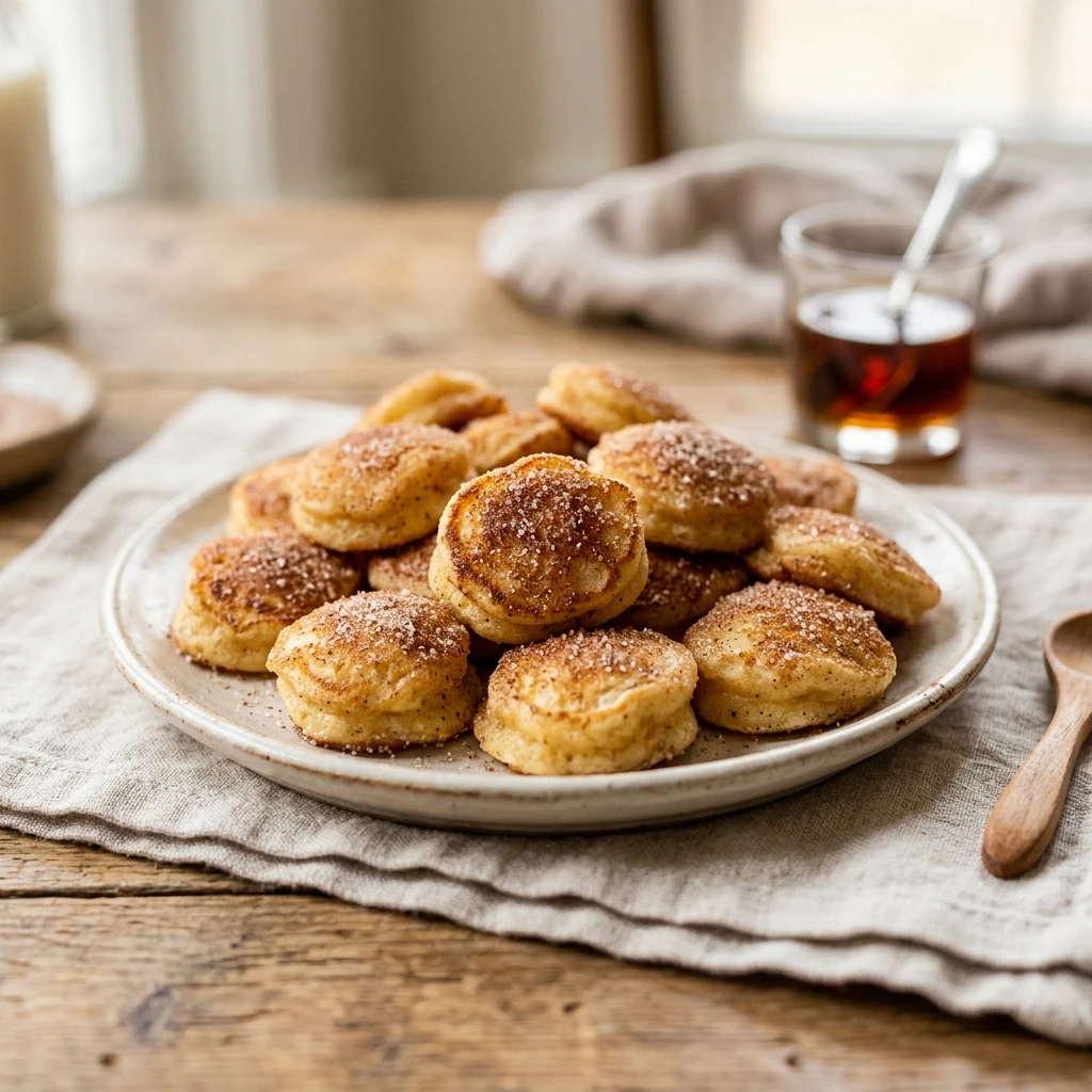 Mini Pancake Bites Cinnamon Sugar Kids