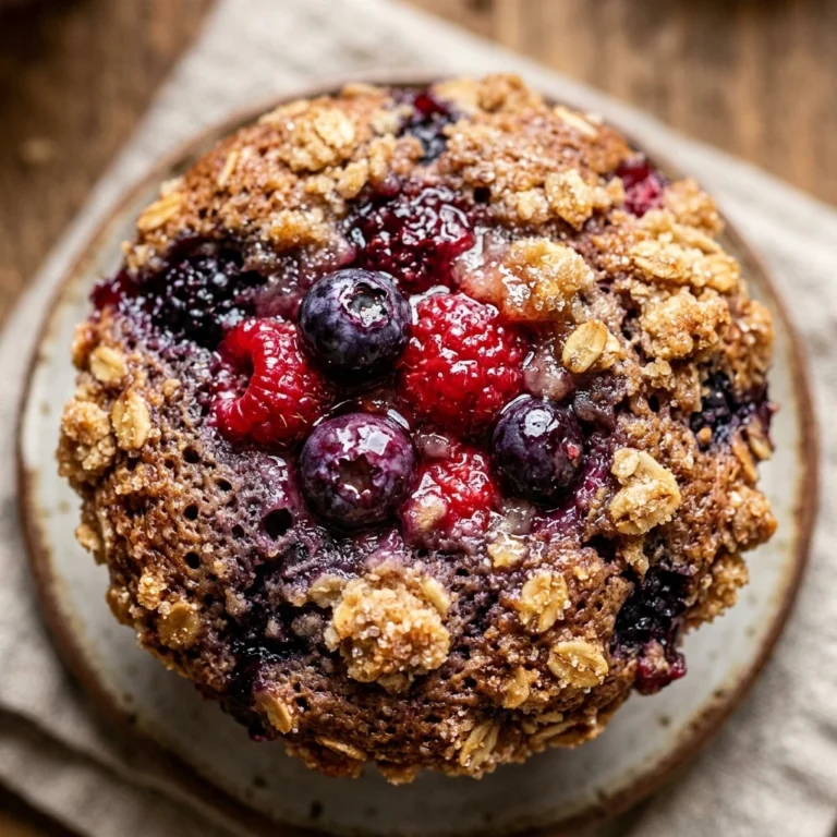 Mixed Berry Crumble Muffins