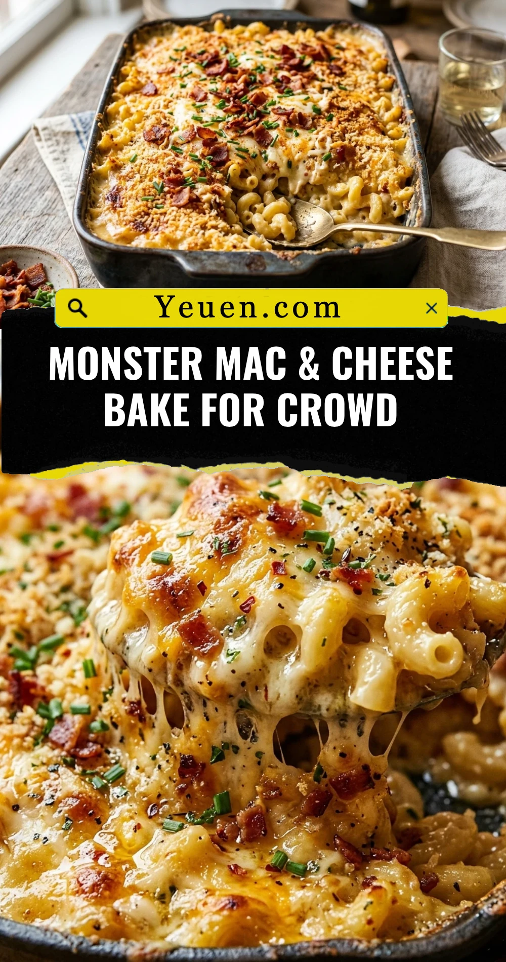 Monster Mac & Cheese Bake For Crowd