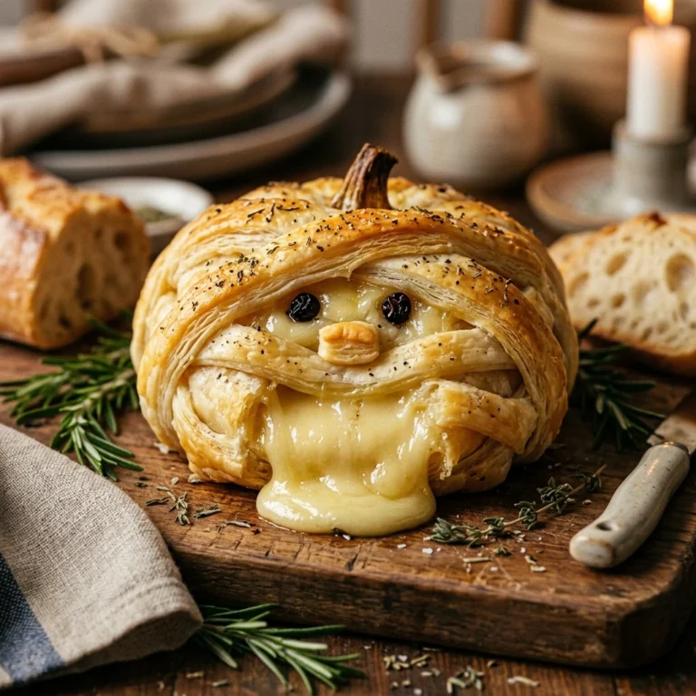 Mummy Brie Pumpkin - 2 Min Centerpiece + Dinner