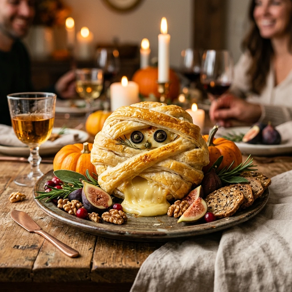 Mummy Brie Pumpkin - 2 Min Centerpiece + Dinner