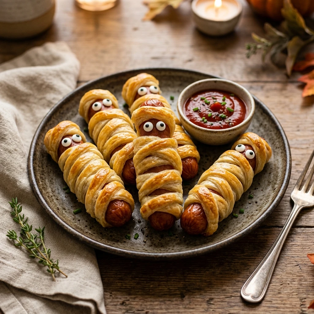 Mummy Hot Dogs - Dinner In 12 Min (Air Fryer)