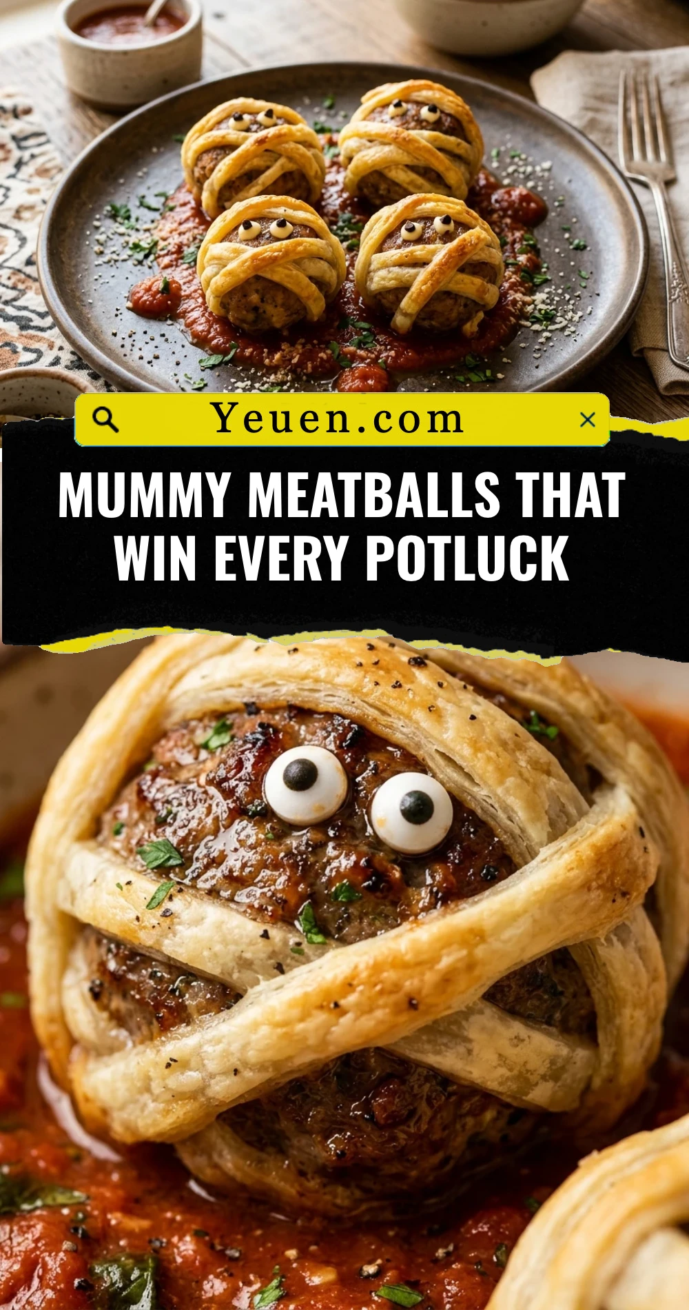 Mummy Meatballs That Win Every Potluck
