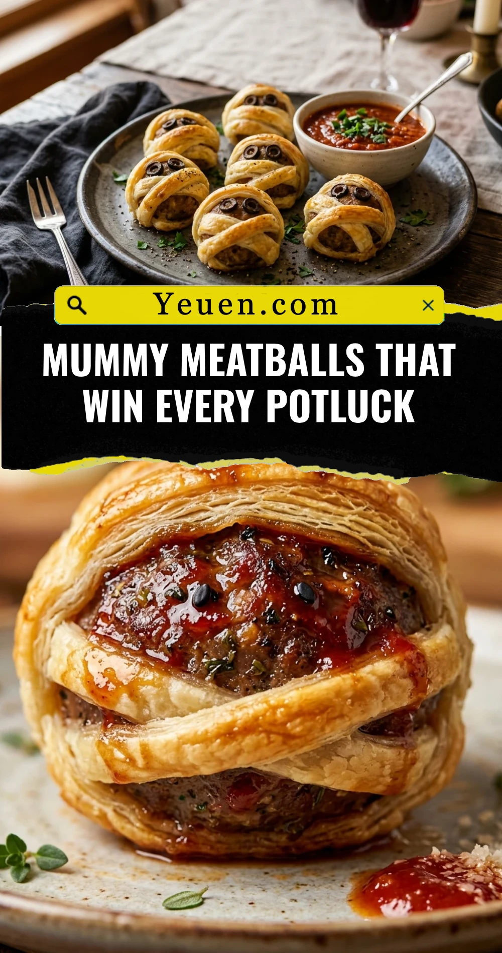 Mummy Meatballs That Win Every Potluck