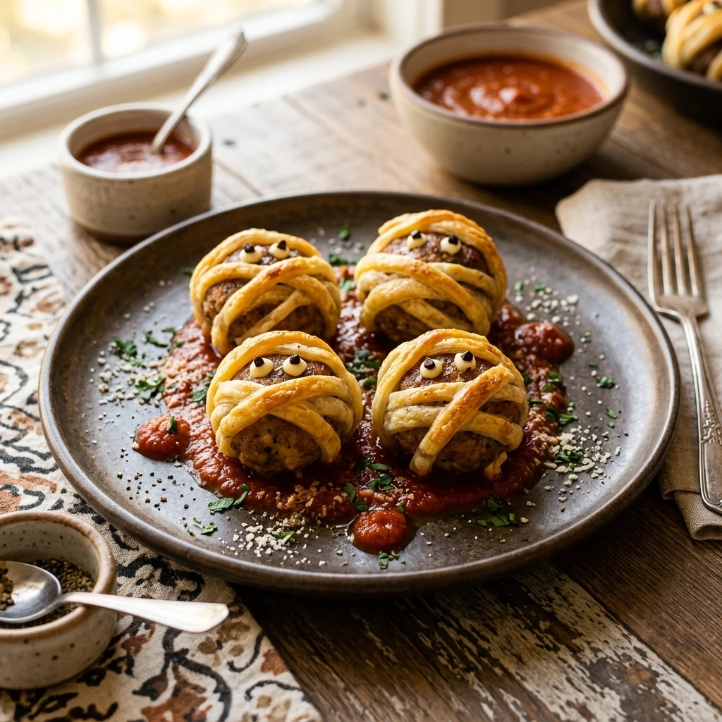 Mummy Meatballs That Win Every Potluck