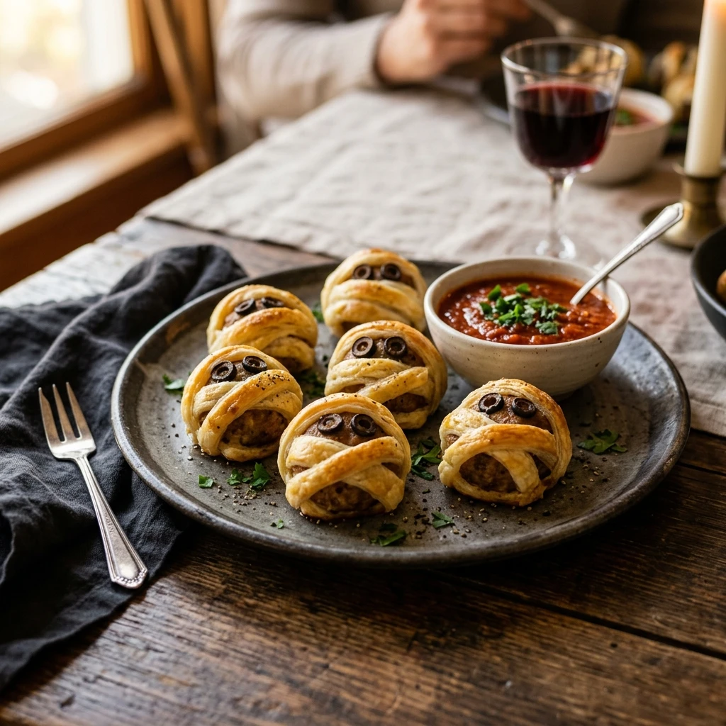 Mummy Meatballs That Win Every Potluck
