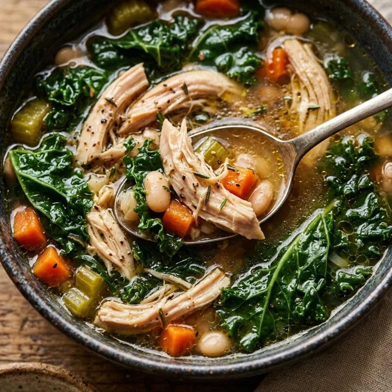New Year High Protein Crockpot Chicken And Kale Soup Under $20 Feeds 8