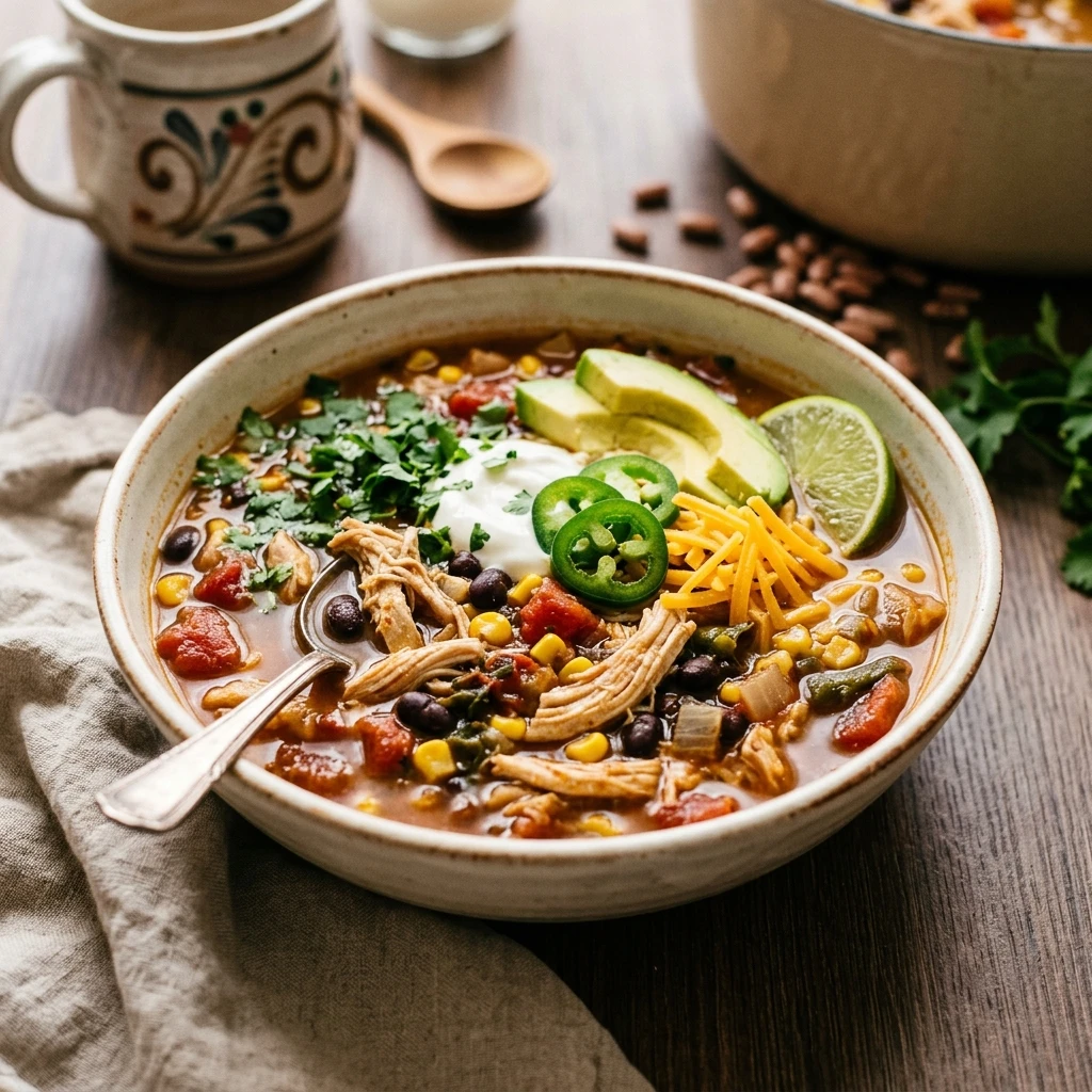 New Year High Protein Crockpot Santa Fe Chicken Soup Under $20 Feeds A Crowd