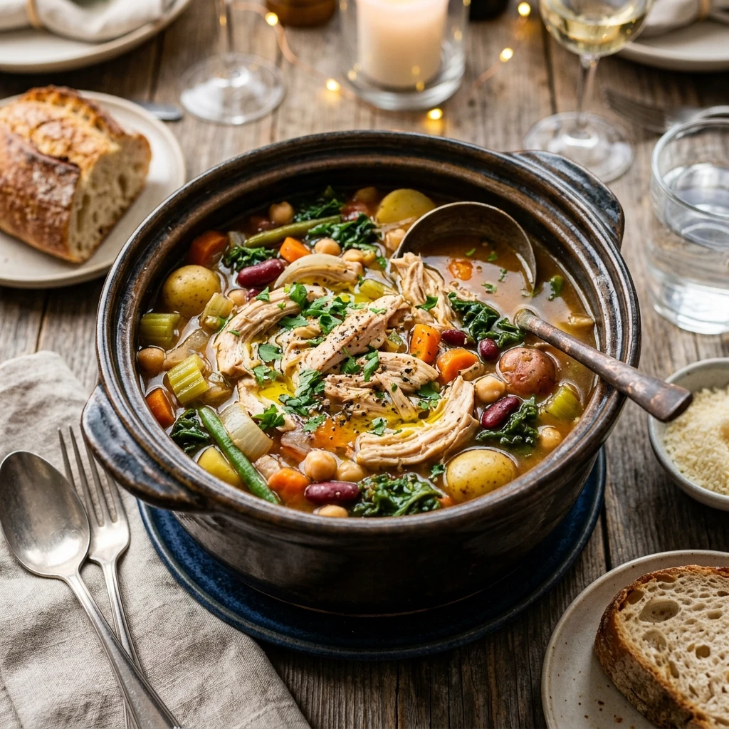 New Year No Prep High Protein Chicken And Veggie Crockpot Feeds A Crowd Under $20