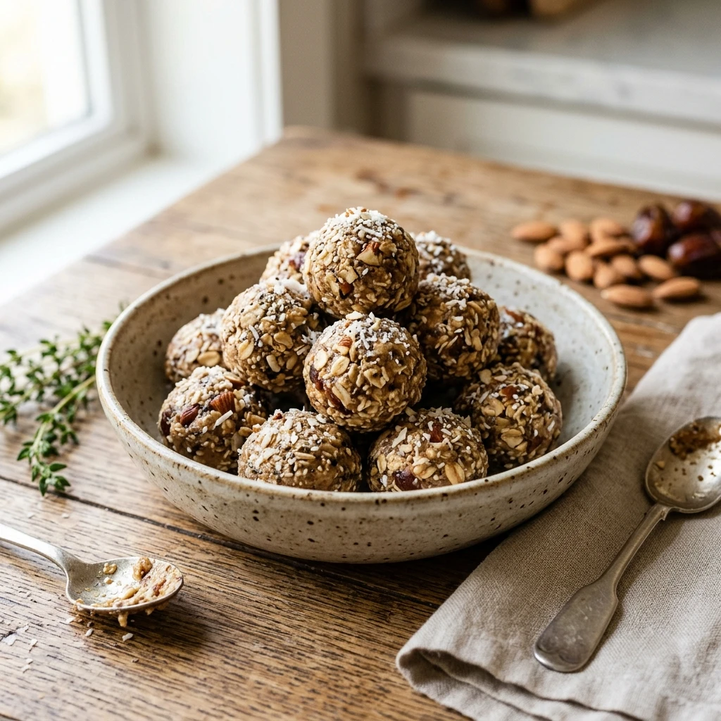 No Bake Almond Energy Balls Easy Healthy No Bake Dessert