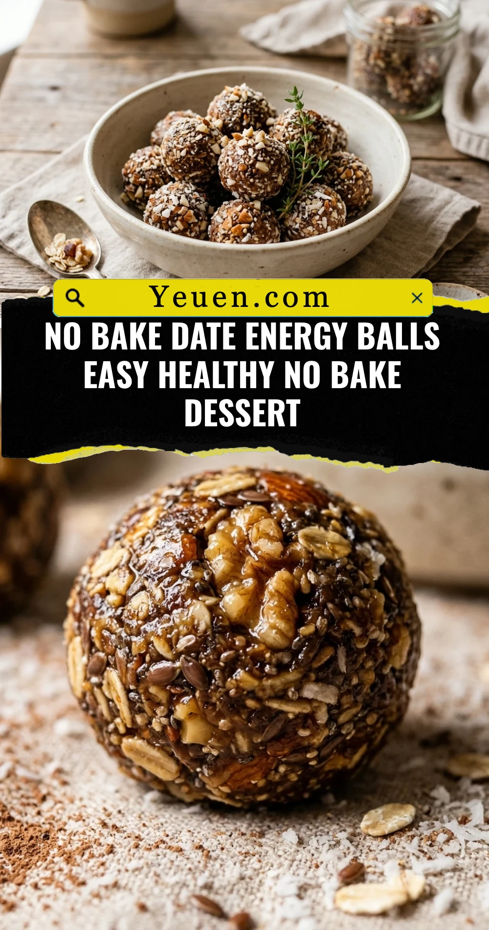 No Bake Date Energy Balls Easy Healthy No Bake Dessert