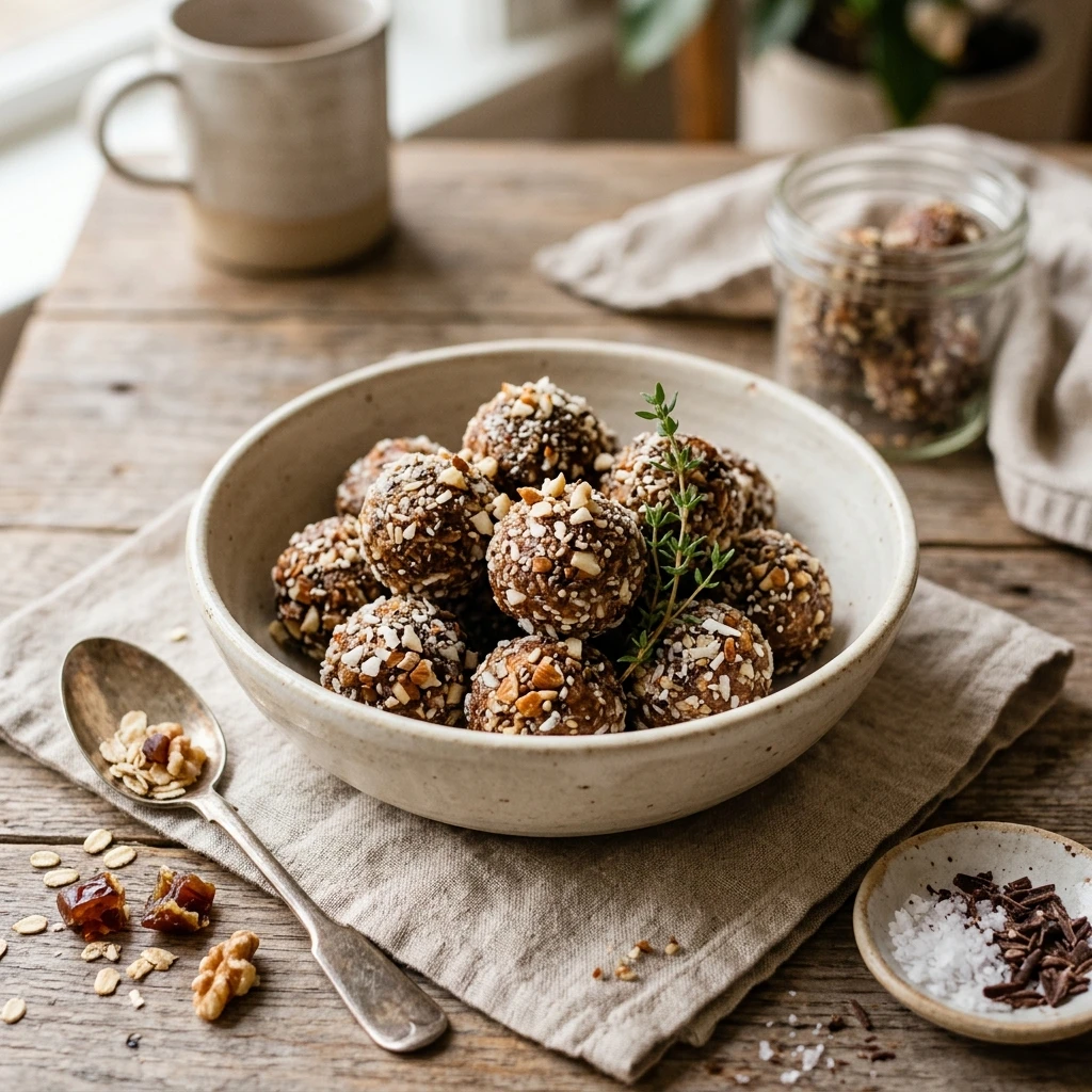 No Bake Date Energy Balls Easy Healthy No Bake Dessert
