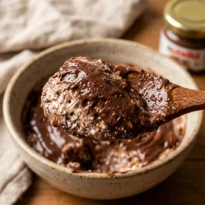 No Bake High Protein Cottage Cheese Nutella Cheesecake Viral 3 Ingredient