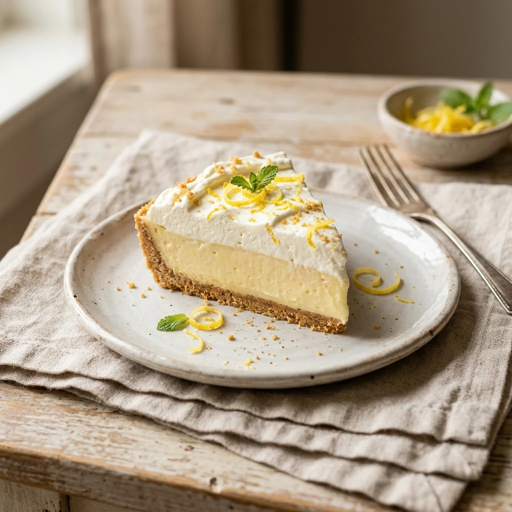 No Bake Lemon Icebox Dessert Easy 3 Ingredient No Bake Zero Heat