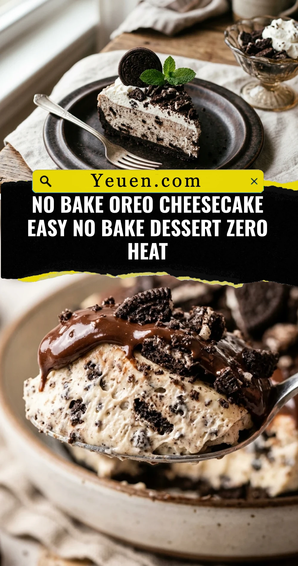 No Bake Oreo Cheesecake Easy No Bake Dessert Zero Heat