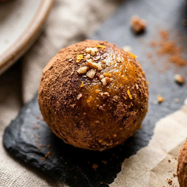 No Bake Persimmon Truffles - Fall Superfood