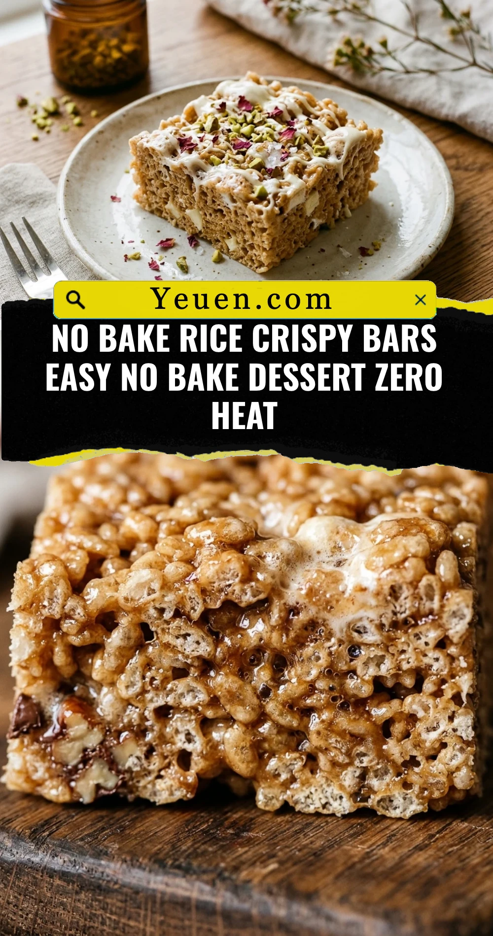 No Bake Rice Crispy Bars Easy No Bake Dessert Zero Heat