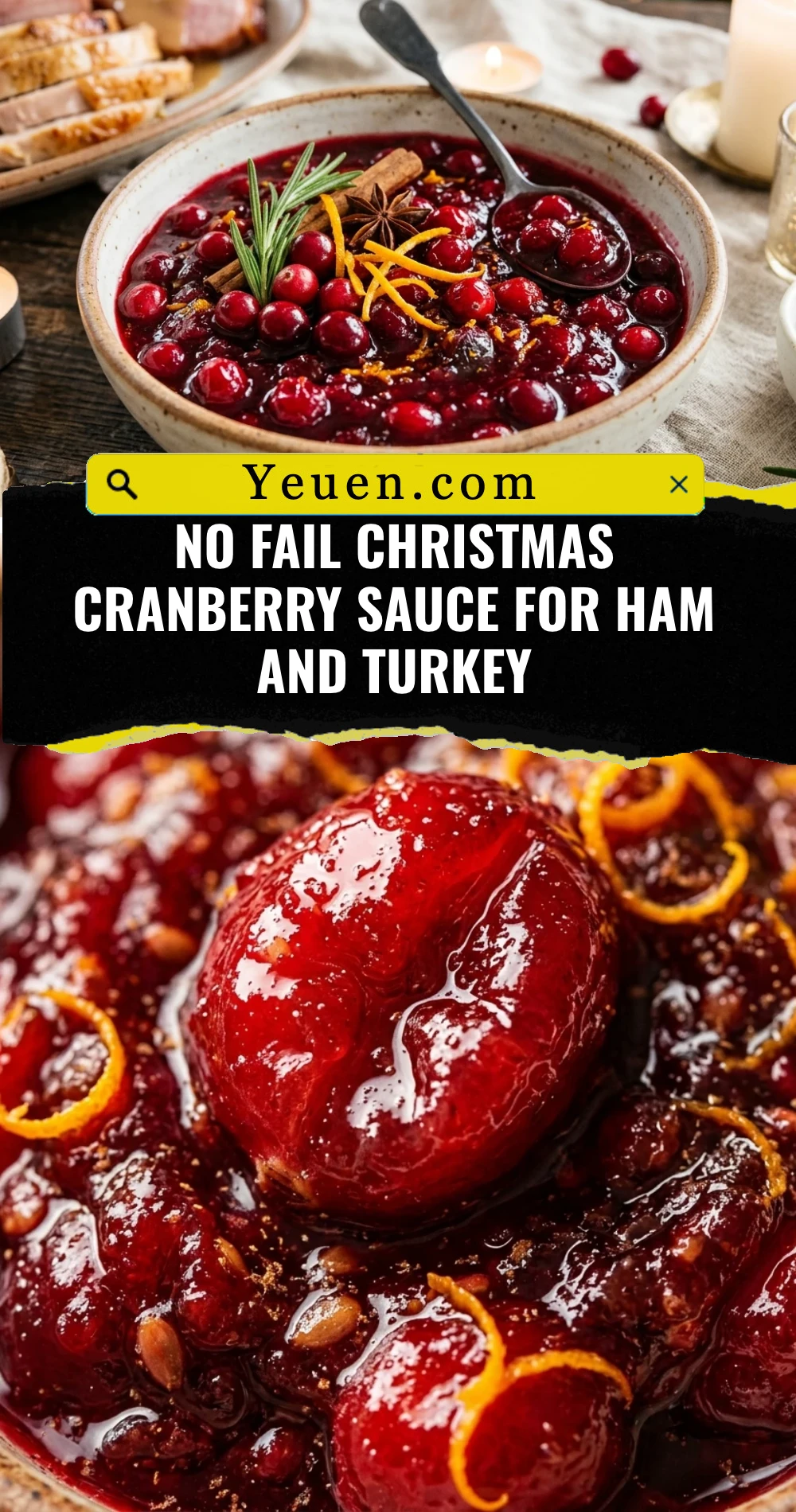 No Fail Christmas Cranberry Sauce For Ham And Turkey