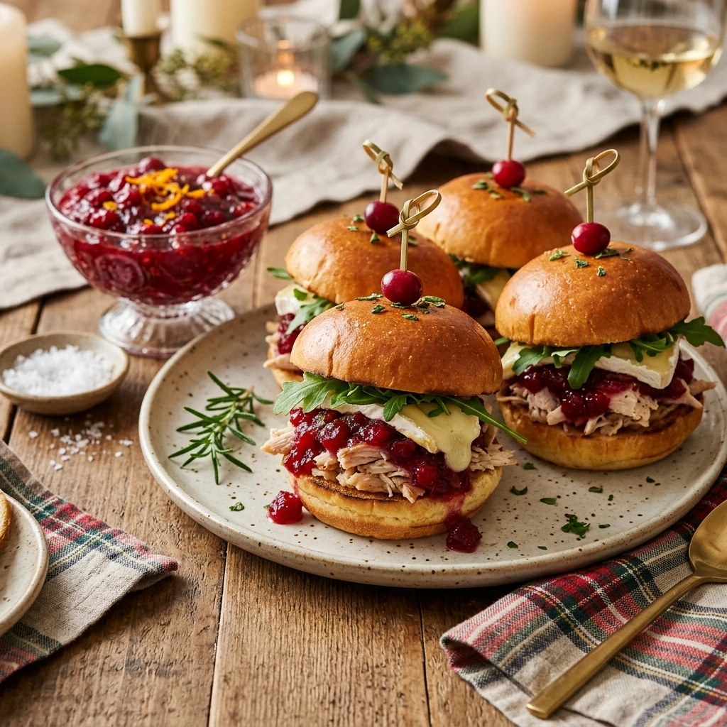 No Fail Christmas Cranberry Sauce With Orange And Leftover Turkey Sliders