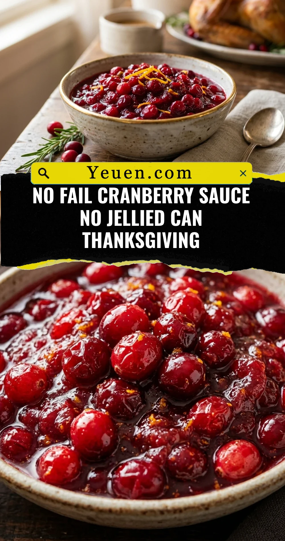No Fail Cranberry Sauce No Jellied Can Thanksgiving