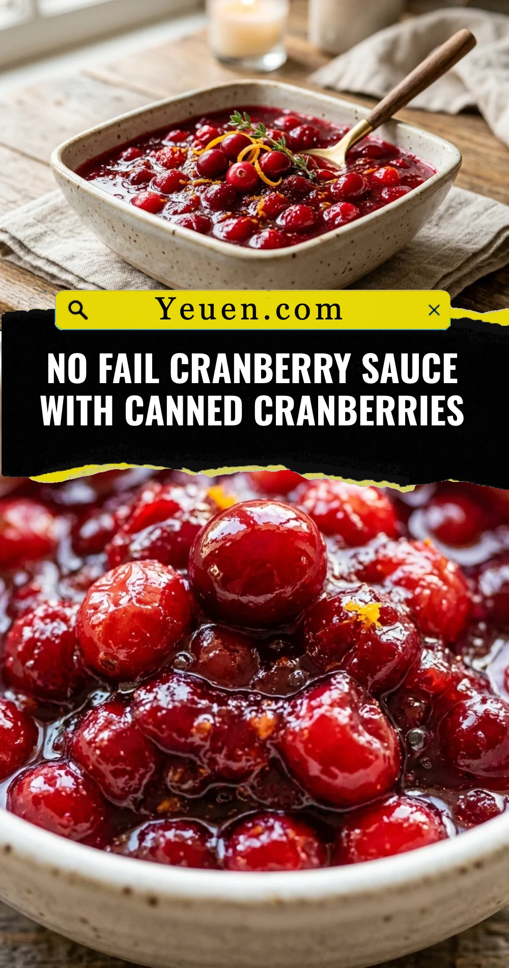 No Fail Cranberry Sauce With Canned Cranberries