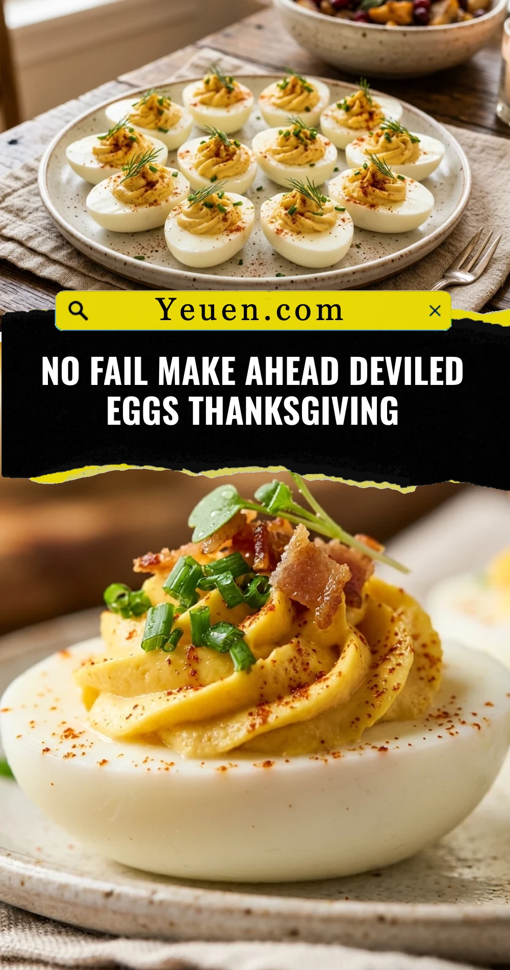 No Fail Make Ahead Deviled Eggs Thanksgiving