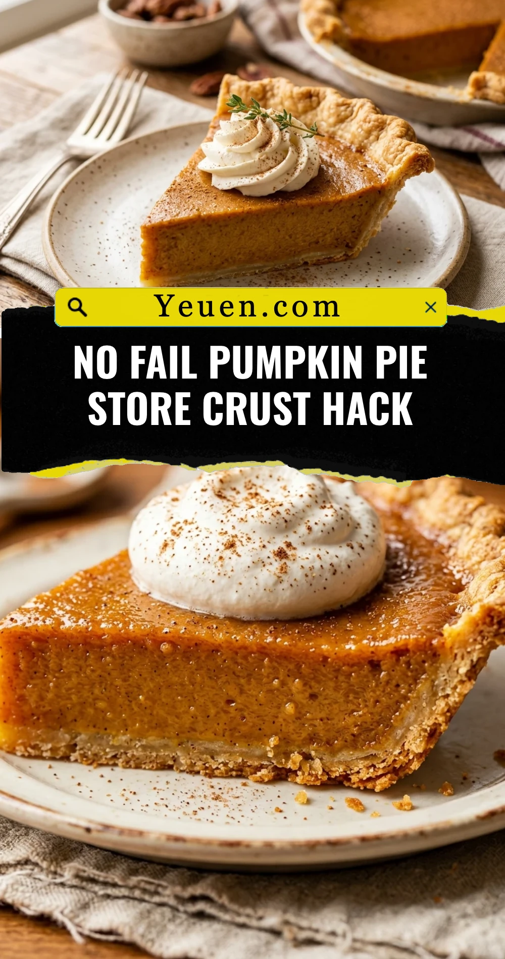 No Fail Pumpkin Pie Store Crust Hack