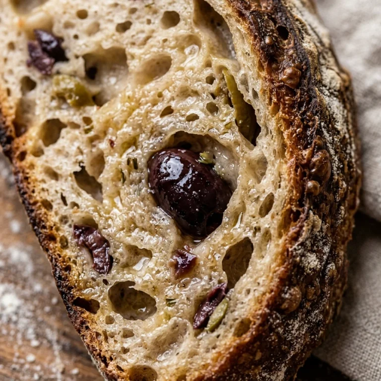No Knead Olive Bread Easy Homemade Beginner Artisan