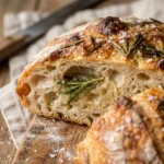 No Knead Rosemary Bread Easy Homemade Beginner Artisan