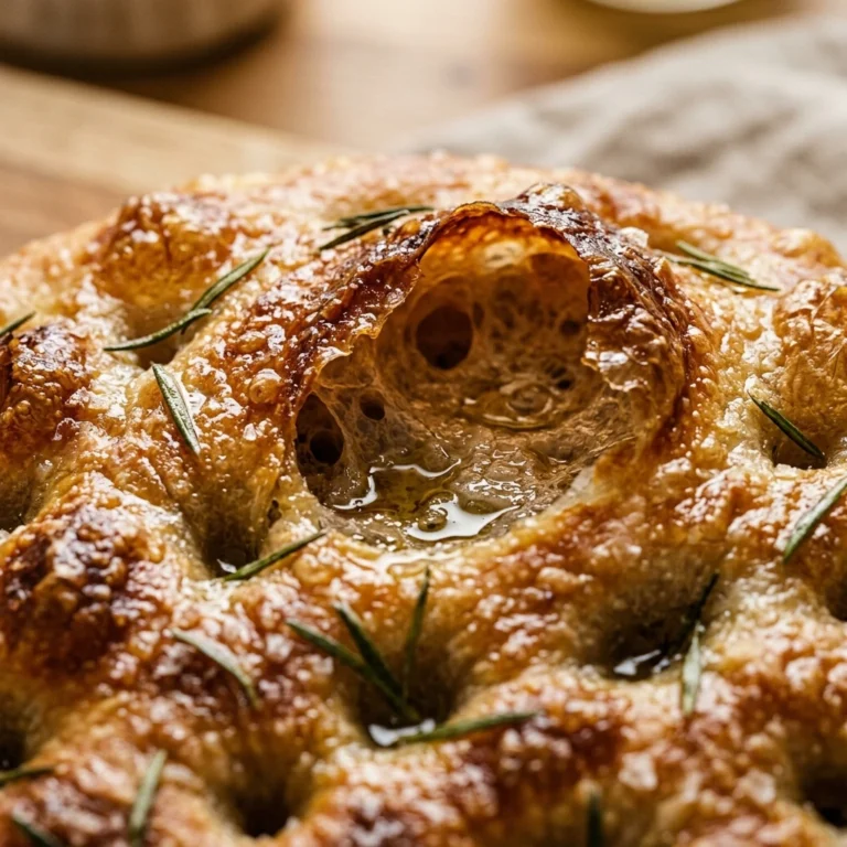 No Knead Sourdough Focaccia With Big Bubbles Jiggly ASMR