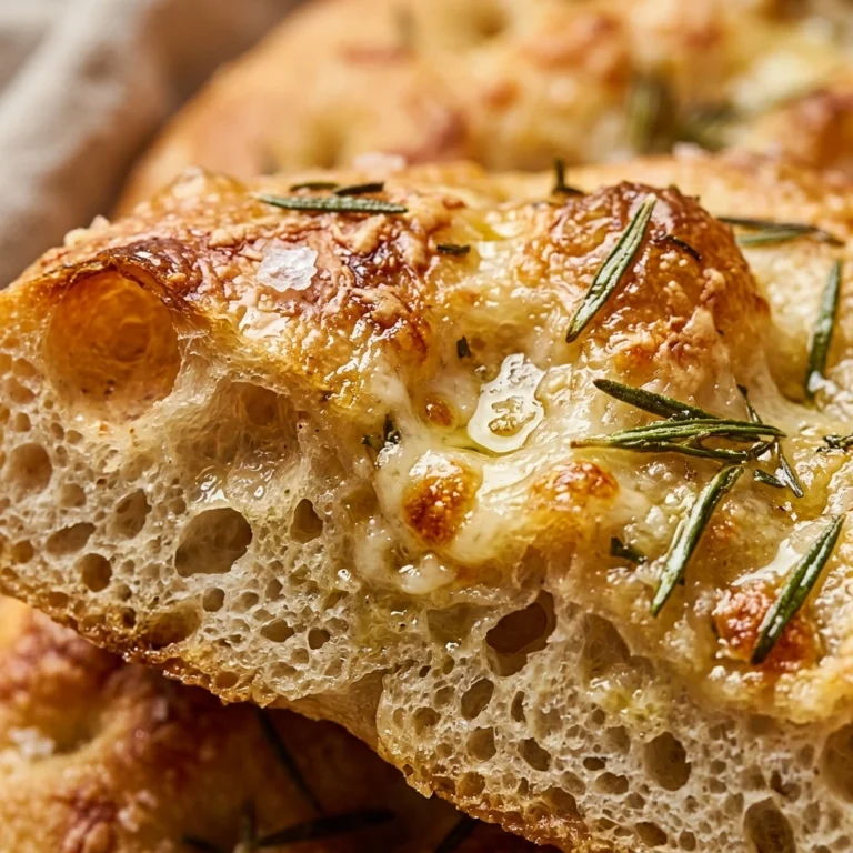 No Knead Sourdough Focaccia With Cheese