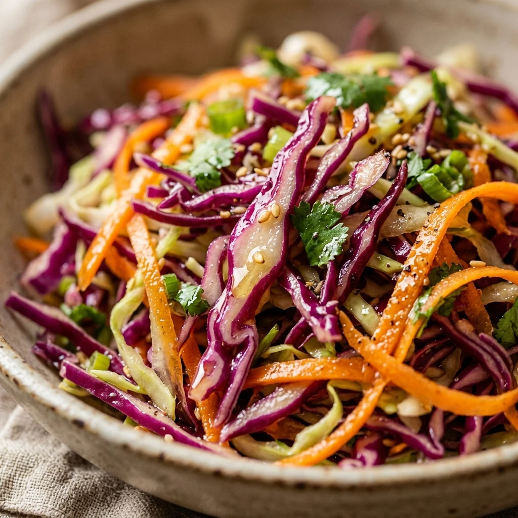 No Mayo Cabbage Slaw Crunchy Sweet
