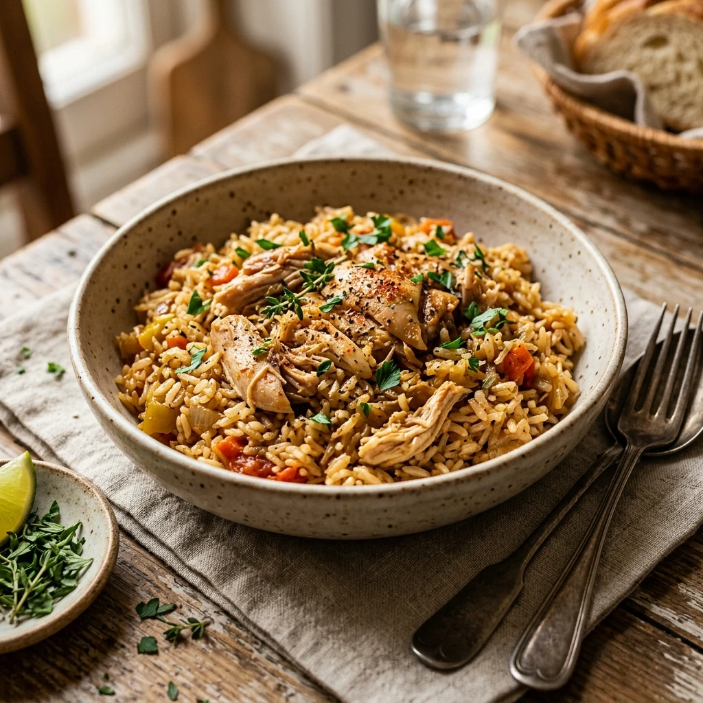 No Prep Dump And Walk High Protein Chicken And Rice Under $20 Feeds 8