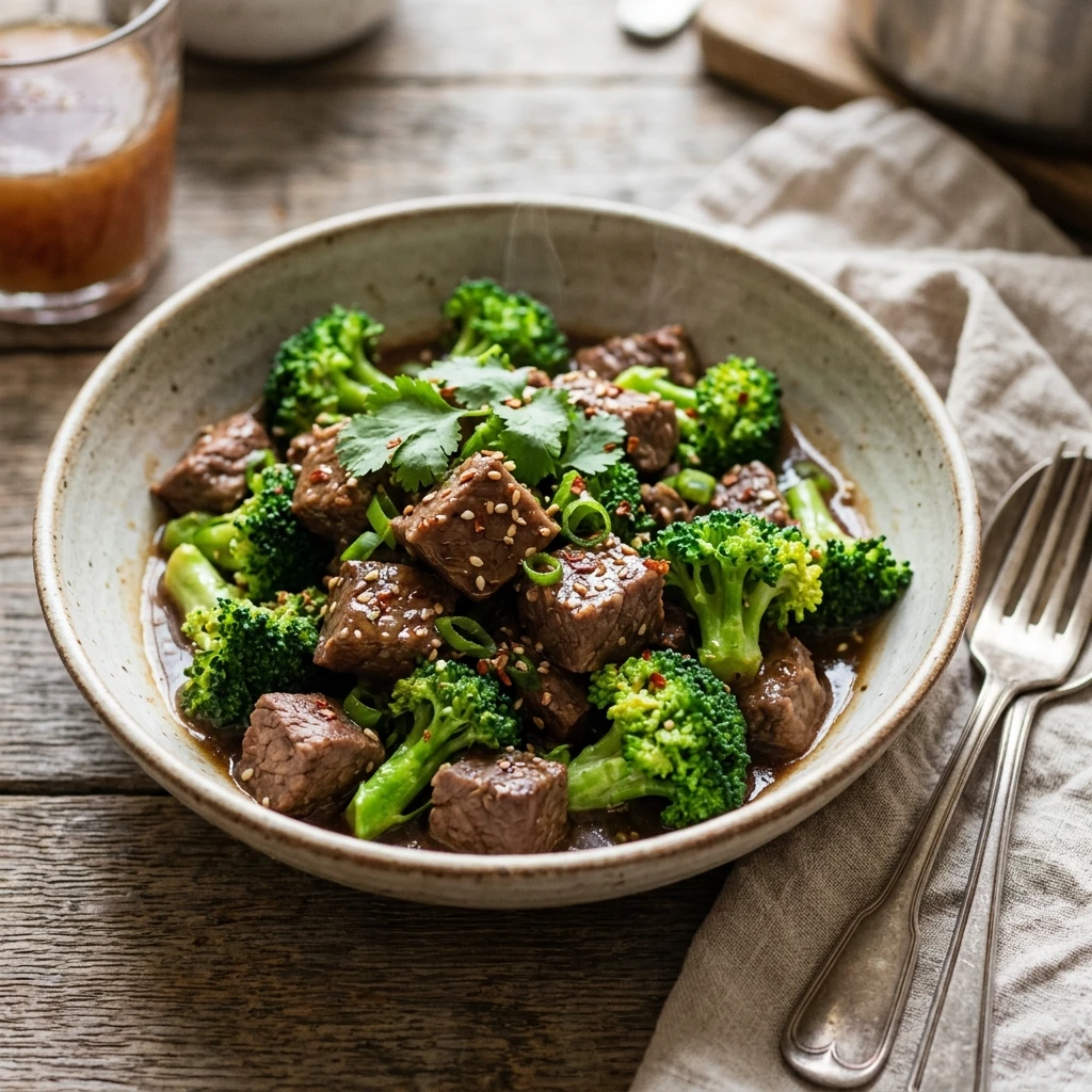 No Prep High Protein Beef And Broccoli Crockpot Low Carb Feeds A Crowd Under $20