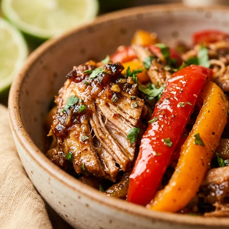 No Prep High Protein Chicken Fajita Crockpot With Peppers Under $20 Feeds 8