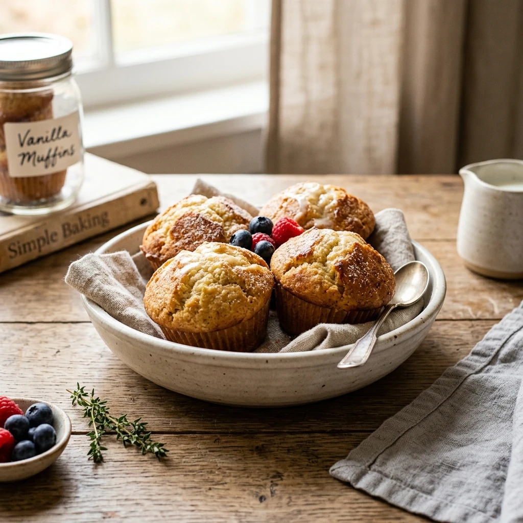 One-Bowl Vanilla Muffins 20 Minute Breakfast