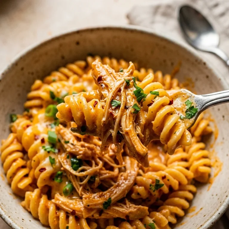 One-Pot Buffalo Chicken Pasta Spicy & Creamy